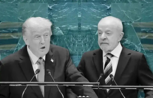 Donald Trump e Lula da Silva Fotos Reproduções