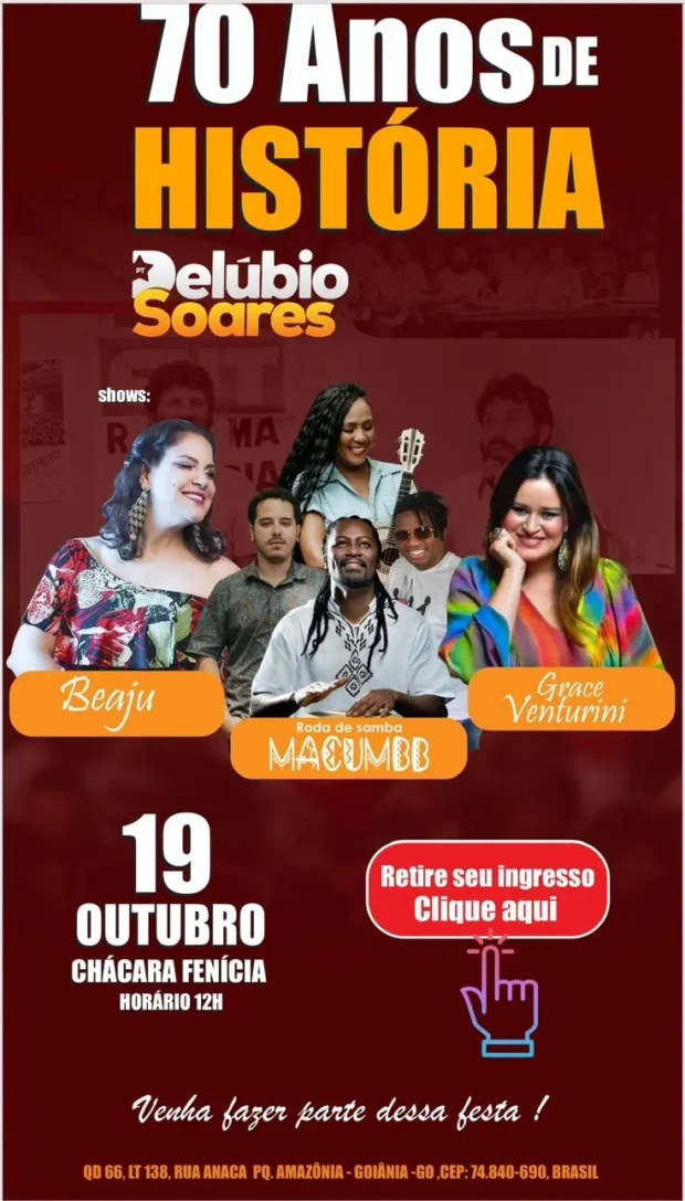 Delúbio Soares e shows de 70 anos ik1