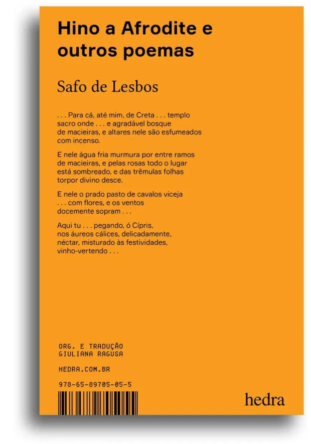 Safo capa de livro traduzido por Giuliana Ragusa