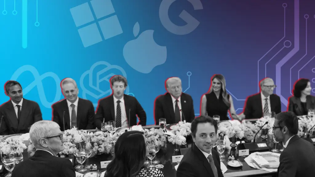 Regafofe dos bilionários com Trump