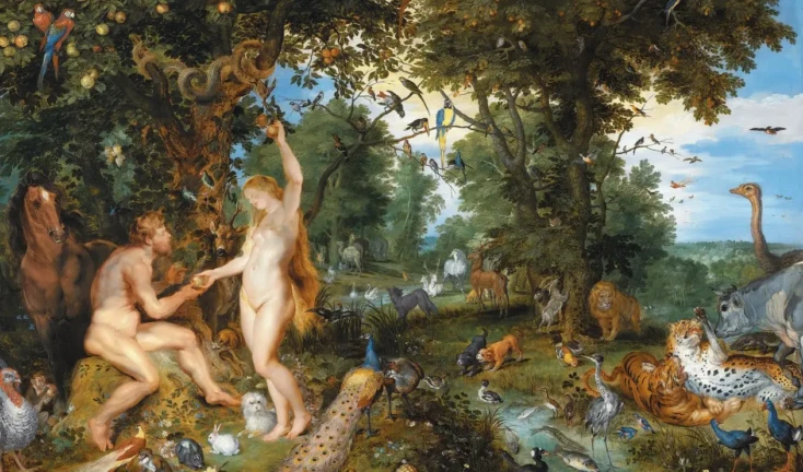 Adão e Eva na pintura de Peter Paulo Rubens