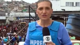 Bette Lucchese repórter da Globo Reprodução da TV
