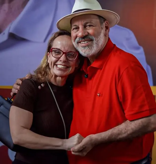 Delúbio Soares com Lurian Lula da Silva