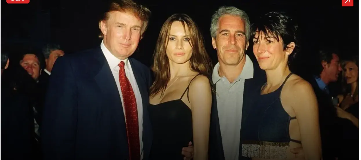 Donald Trump e Melania Trump e Jeffrey Epstein e Ghislaine Maxwell 