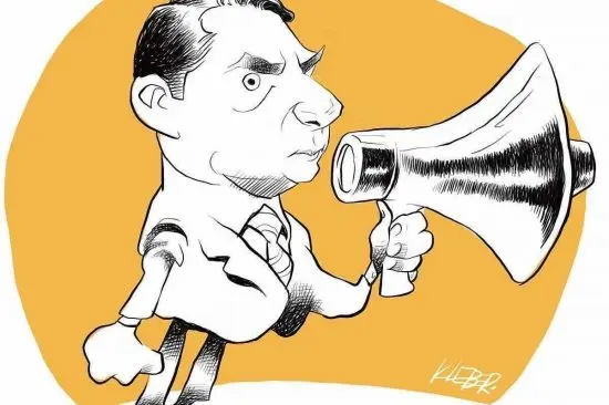Flávio Bolsonaro caricatura 1