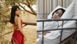 Dryka Brenda em dois momentos antagônicos de sua vida