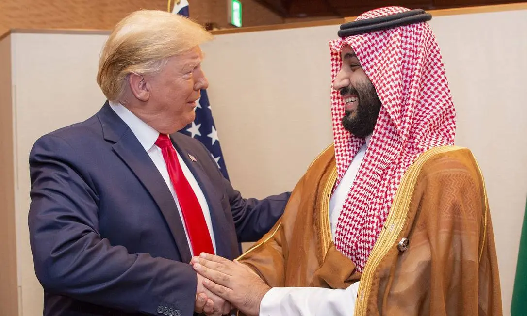 Donald Trump e Bin Salman foto reprodução
