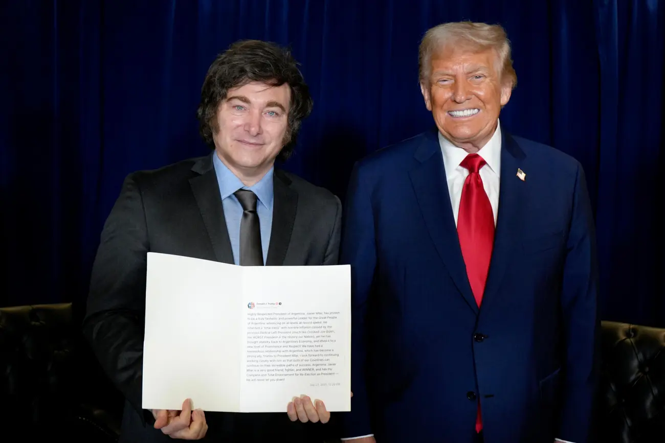 Javier Milei e Donald Trump foto Divulgação 1300 p 867