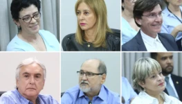 Laura Bueno e Villis Marra Gomes e Humberto Machado e Alencar José Vital e Osvaldo Nascente Borges e Lívia Augusta Gomes Machado Foto MP 1300 p 867