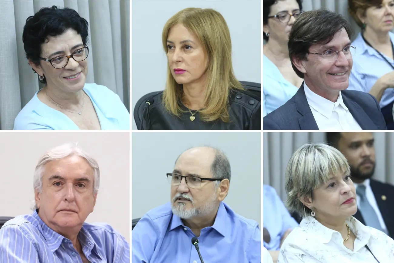 Laura Bueno e Villis Marra Gomes e Humberto Machado e Alencar José Vital e Osvaldo Nascente Borges e Lívia Augusta Gomes Machado Foto MP 1300 p 867