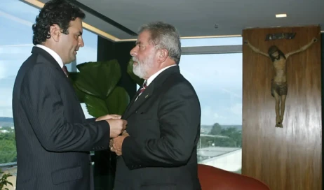 Aécio Neves e e Lula da Silva 2