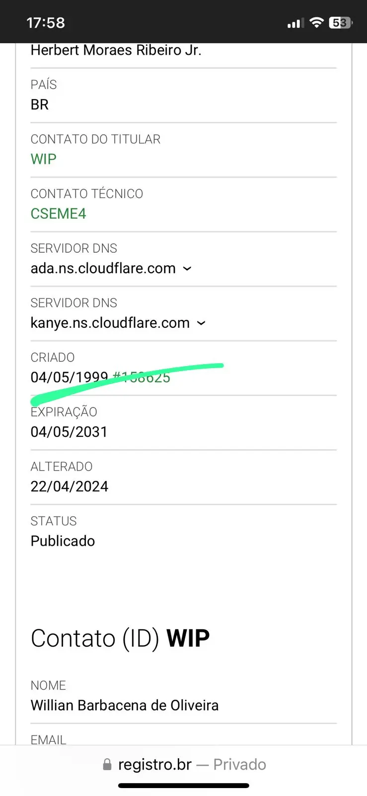 Jornal Opção seu registro do domínio na internet