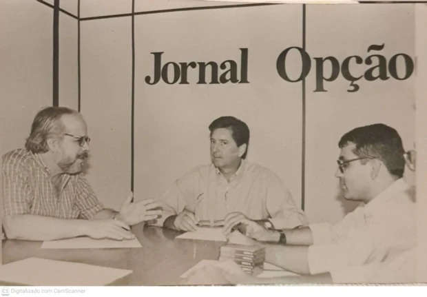 Herbert de Moraes Ribeiro e Maguito Vilela e Euler de França Belém em 1998 dois