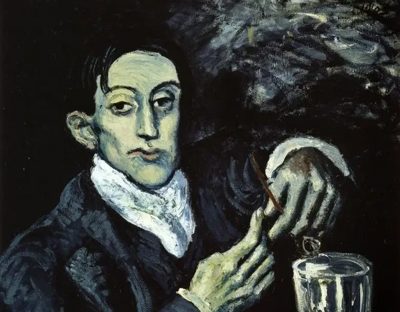 Picasso-the-absinthe-drinker-portrait-of-angel-fernandez-de-soto-1