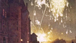 Fogos de Artifícios em Paris - Frantisek Simon Foto Reprodução