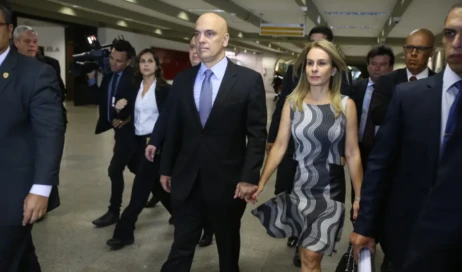 Alexandre de Moraes e Viviane Barci de Moraes Foto Reprodução