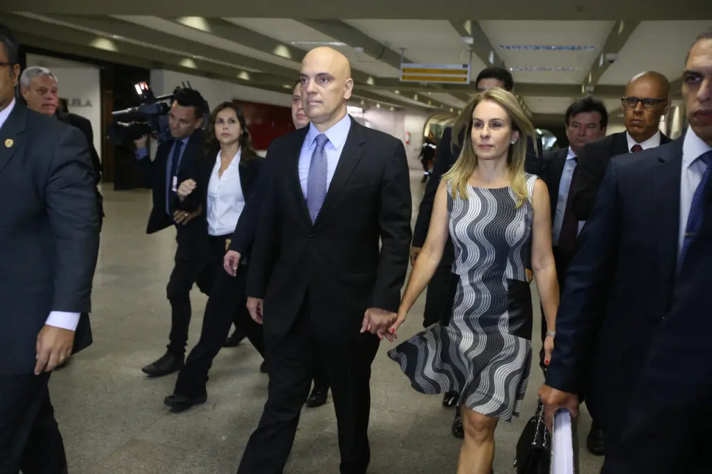 Alexandre de Moraes e Viviane Barci de Moraes Foto Reprodução