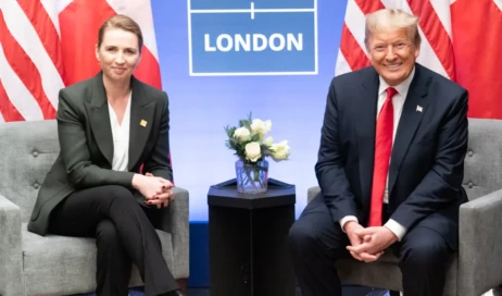 Mette Frederiksen e Donald Trump