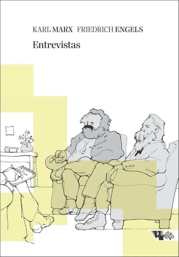 karl Marx e Engels capa de Entrevistas