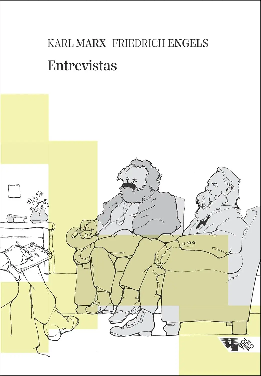 karl Marx e Engels capa de Entrevistas