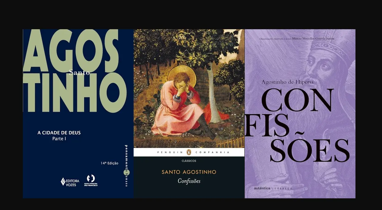 Santo Agostinho Confissões três fotos