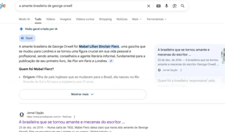 Amante brasileira de George Orwell 1300