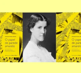 Charlotte Perkins Gilman capa dupla de O papel de parede amarelo
