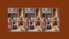 Santo Agostinho ensinando em Roma pintura de Benozzo Gozzoli 2