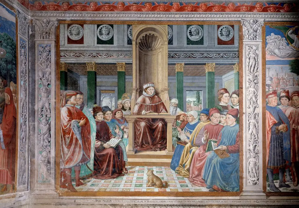 Santo Agostinho por Benozzo Gozzoli 1