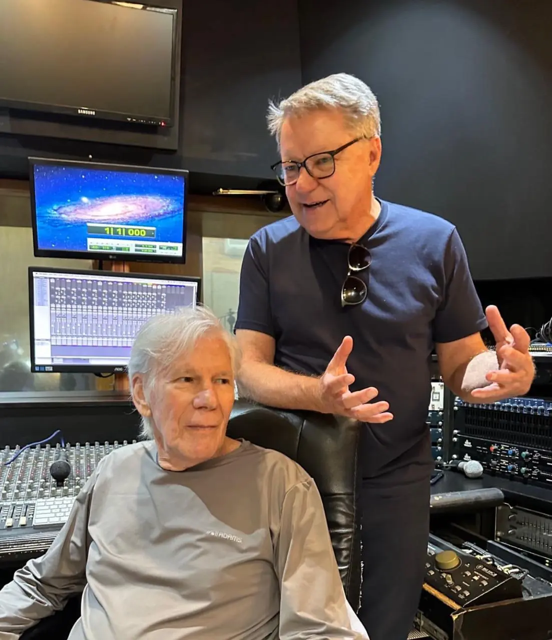 João Caetano e o maestro Luiz Cláudio Ramos