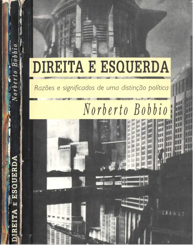 Norberto Bobbio capa de Direita e esquerda 
