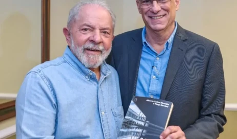 Alberto Carlos Almeida e Lula da Silva Acervo de C A Almeida