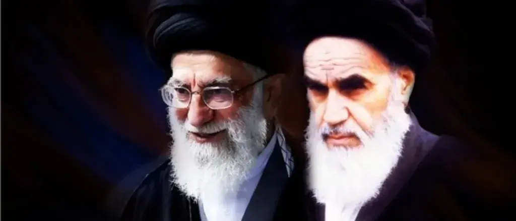 Khamenei e Khomeini Fotos montagem