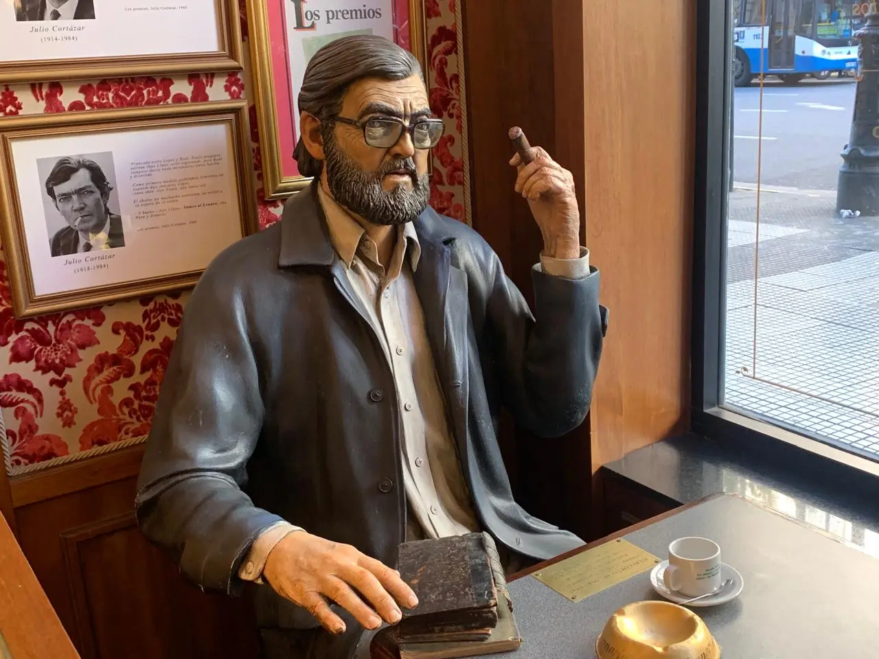 Julio Cortázar no Café London em Buenos Aires Foto Euler de França Belém 2024