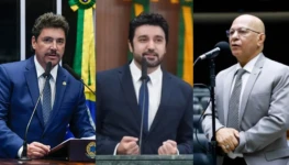 Wilder Morais e Fred Rodrigues e Professor Alcides Ribeiro Foto Senado e Alego e Câmara dos Deputados