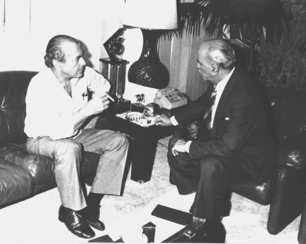 Leonel Brizola e Roberto Marinho Foto Reprodução