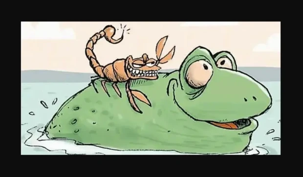 Escorpião e a rã 2