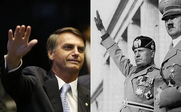 Jair Bolsonaro e Mussolini e Hitler 2