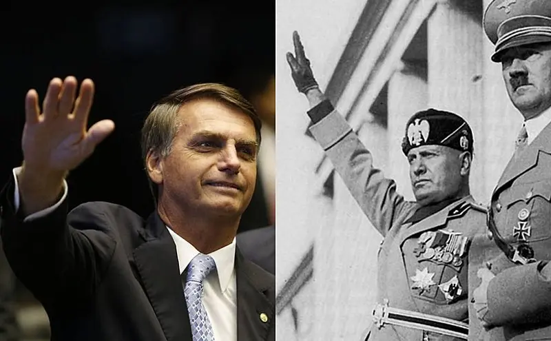 Jair Bolsonaro e Mussolini e Hitler 2