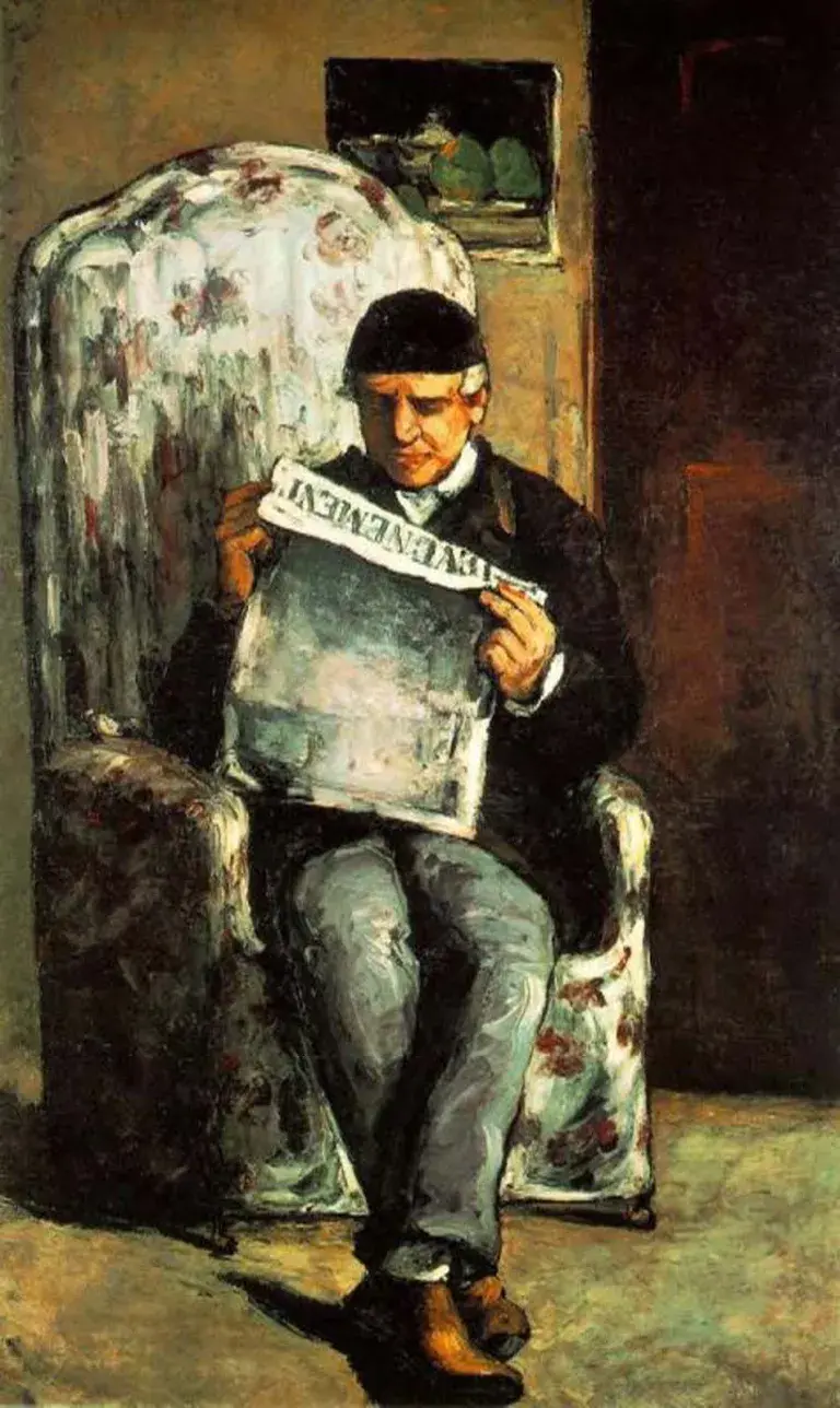 Paul Cézanne O pai do artista lendo o jornal