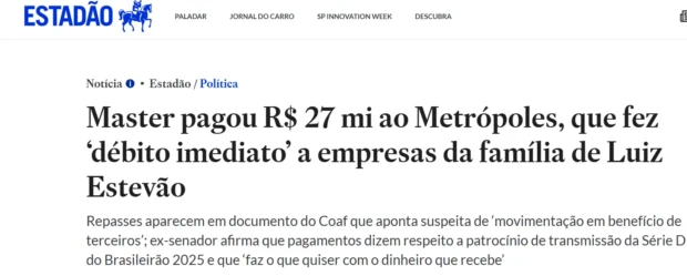 Estadão trecho de reportagem