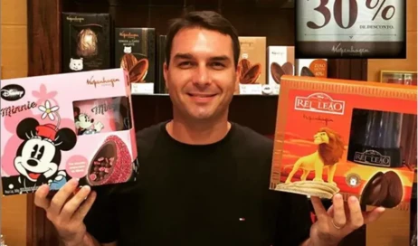 Flávio Bolsonaro e sua loja de chocolate