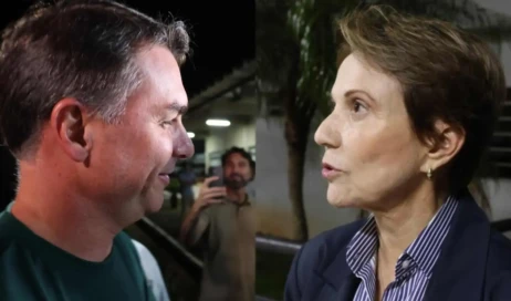 Flávio Bolsonaro e Tereza Cristina Foto Divulgação