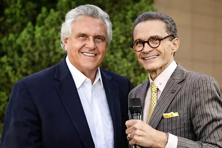 Ronaldo Caiado e o bispo Samuel Ferreira da Assembleia de Deus