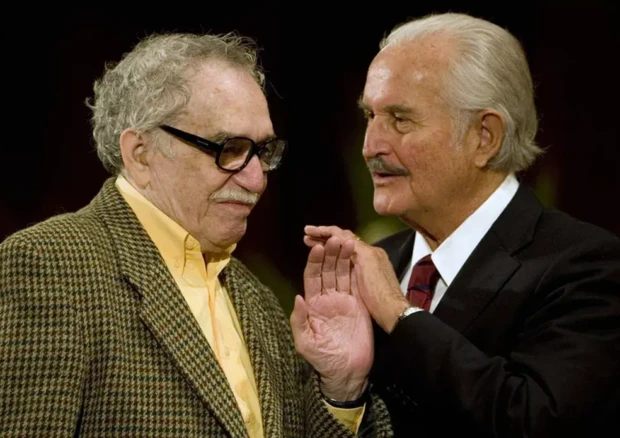 García Márquez e Carlos Fuentes Reprodução