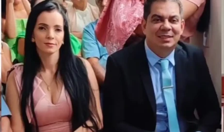 Victor Ferreira Parente prefeito de Santa Fé de Goiás e a primeira-damaok67