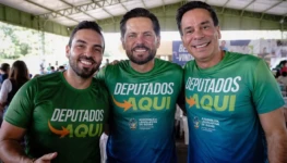 Rafael do Bruno Peixoto e Bruno Peixoto e Wellington Peixoto Foto Divulgação do União Brasil