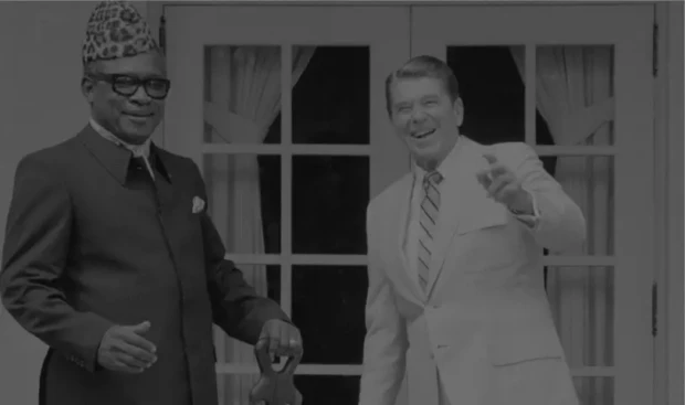 Mobutu Sese Seko e Ronald Reagan Foto Betteman Archive 