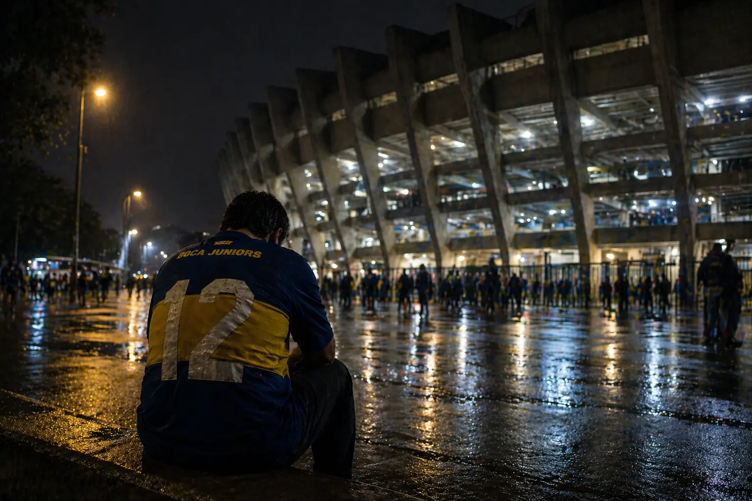 torcedor do boca triste