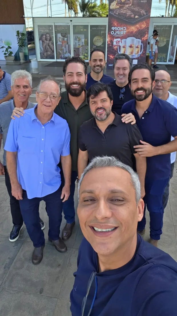 Gustavo Gayer com Paulo do Vale e Lulcas do Vale